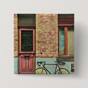 Birthday gifts for bike lovers 15 cm square badge