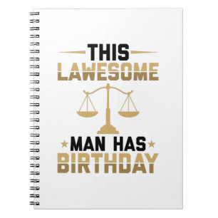 Birthday gifts for lawyers   Lawyer Attorney Law Notebook