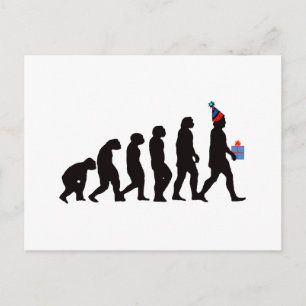Birthday Gifts, Pary Evolution! Postcard