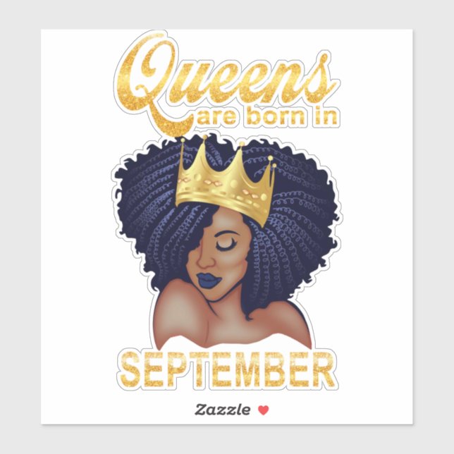 Birthday Gifts | Queens Are Born In September (Sheet)