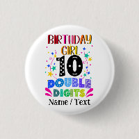 Birthday Girl 10 Double Digits