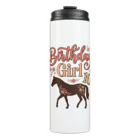 Birthday Girl 10 Horse Floral Vector Design_1