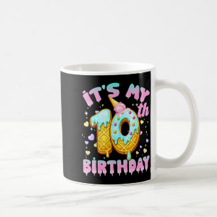 Birthday Girl 10 Years Ice Cream 10th Birthday Coffee Mug