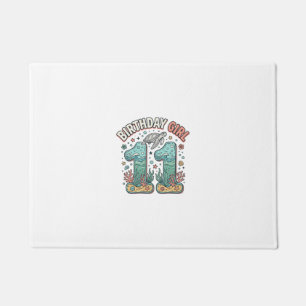 Birthday Girl 11 Sea Turtle Ocean Party Design_1 Doormat