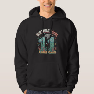 Birthday Girl 11 Sea Turtle Ocean Party Design_1 Hoodie