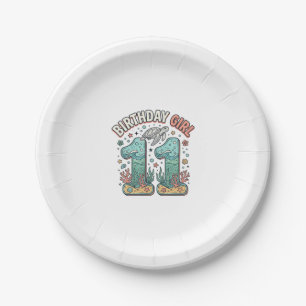 Birthday Girl 11 Sea Turtle Ocean Party Design_1 Paper Plate