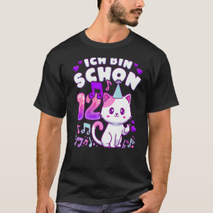 Birthday girl 12 years old, K-pop, kitten, in germ T-Shirt