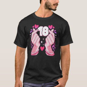 Birthday Girl 18 years old, K-pop heart, Saranghae T-Shirt