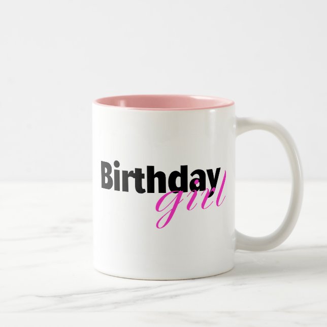 Birthday girl (2) Two-Tone coffee mug (Right)