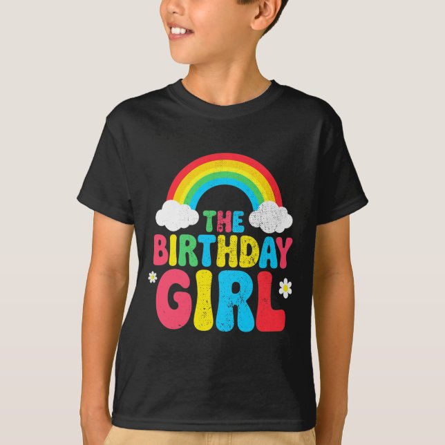 Birthday Girl 2nd 3rd 4th 5th 6th 7th 8th 9th Girl T-Shirt (Front)