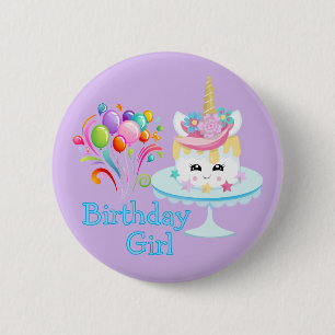 Birthday Girl  6 Cm Round Badge
