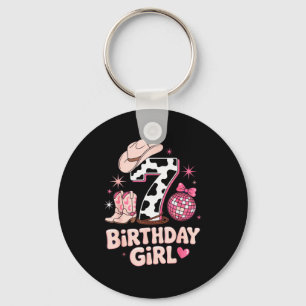Birthday Girl 7 Cowgirl Party Outfit Fun Disco The Key Ring