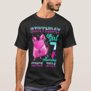 Birthday Girl 7 Since 2015 Pink Backpack 7th Birt T-Shirt