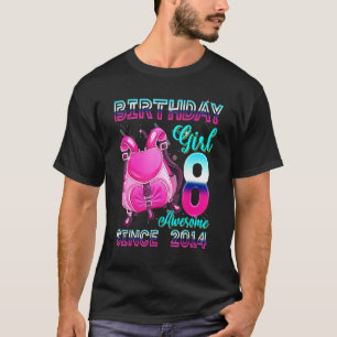 Birthday Girl 8 Since 2014 Pink Backpack 8th Birt T-Shirt