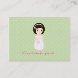 Birthday Girl at Gift Table Calling Card