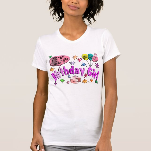Birthday Girl Bar Shirt (Front)