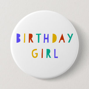 Birthday Girl Birthday Pin Badge Party Accessory