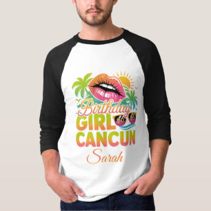 Birthday Girl Cancun 2026 Tropical Vacation Trip T-Shirt