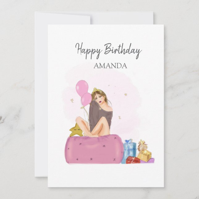 birthday girl card (Front)