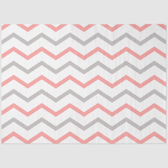 Birthday Girl Chevron Pattern Tissue Paper (Front)