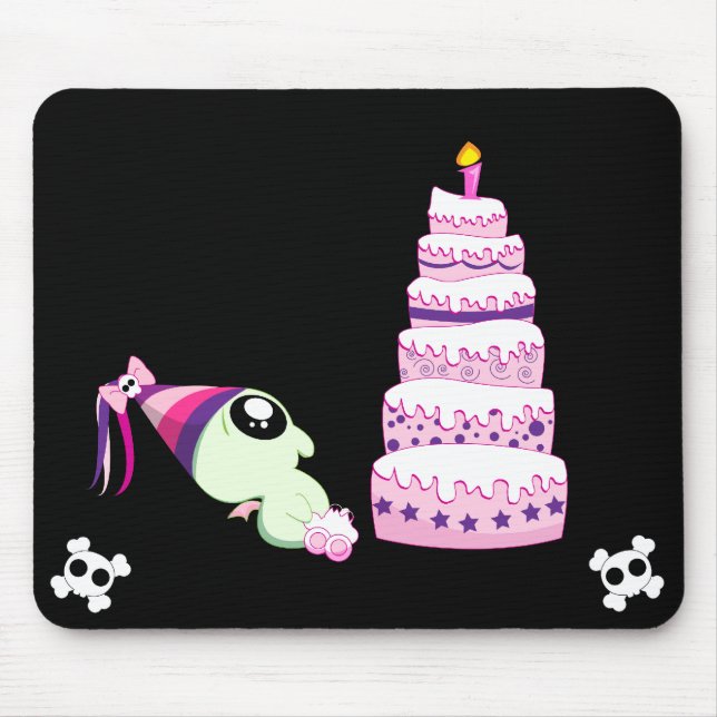 Birthday Girl Cthulhu Mouse Pad (Front)