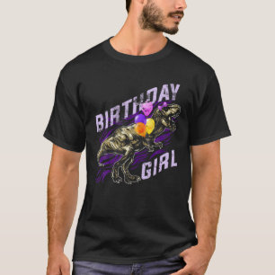 Birthday Girl Cute Dinosaur Theme Rex Dinosaurs Lo T-Shirt