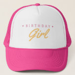 Birthday Girl Design Trucker Hat<br><div class="desc">Birthday Girl Hat - Birthday Gift for Girls - Birthday Babe Hat - Birthday Gift for Girlfriend - Birthday Hat</div>