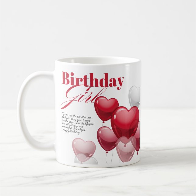 Birthday Girl designer coffee/ Tea mug  (Left)