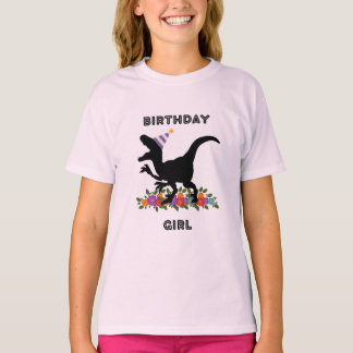 Birthday Girl Dinosaur T-Shirt