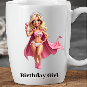 BIRTHDAY GIRL funny novelty gift office Coffee Mug