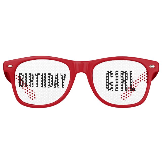 BIRTHDAY GIRL FUNNY PARTY SUNGLASSES (Front)
