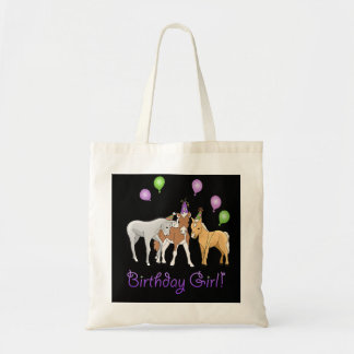 Birthday Girl Horse and Pony Party Gift Premium Tote Bag