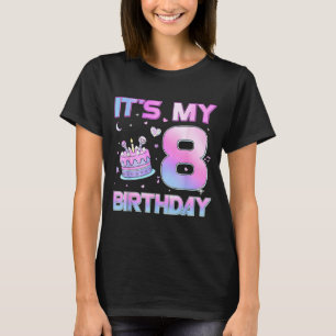 Birthday Girl Its My 8th Birthday 8 Year Old Party T-Shirt