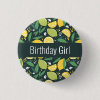 Birthday Girl - Lemon and Limes Fruit Pattern