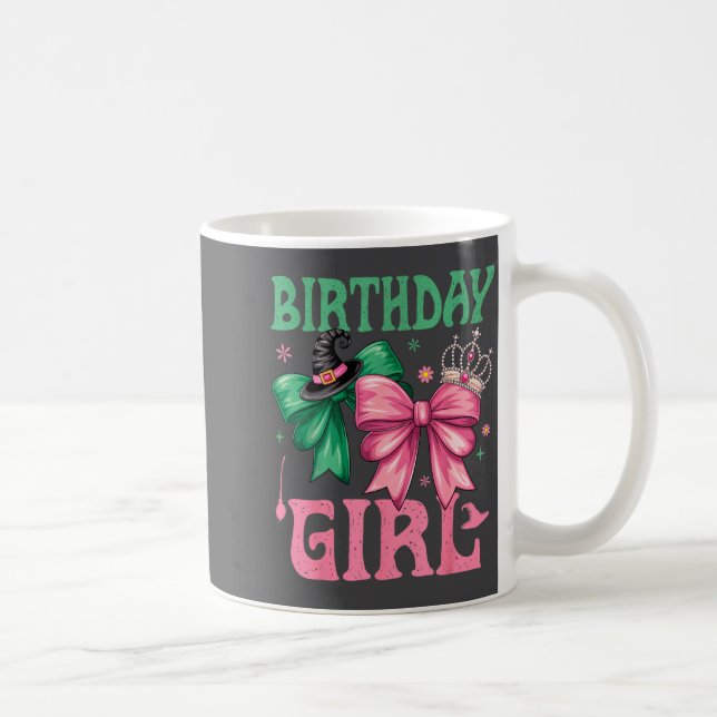 Birthday Girl Nk And Green Birthday Witch Women Gi Coffee Mug (Right)