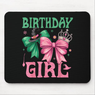 Birthday Girl Nk And Green Birthday Witch Women Gi Mouse Pad