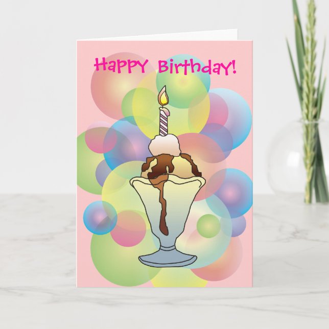 BIRTHDAY GIRL ONE by SHARON SHARPE Card (Front)