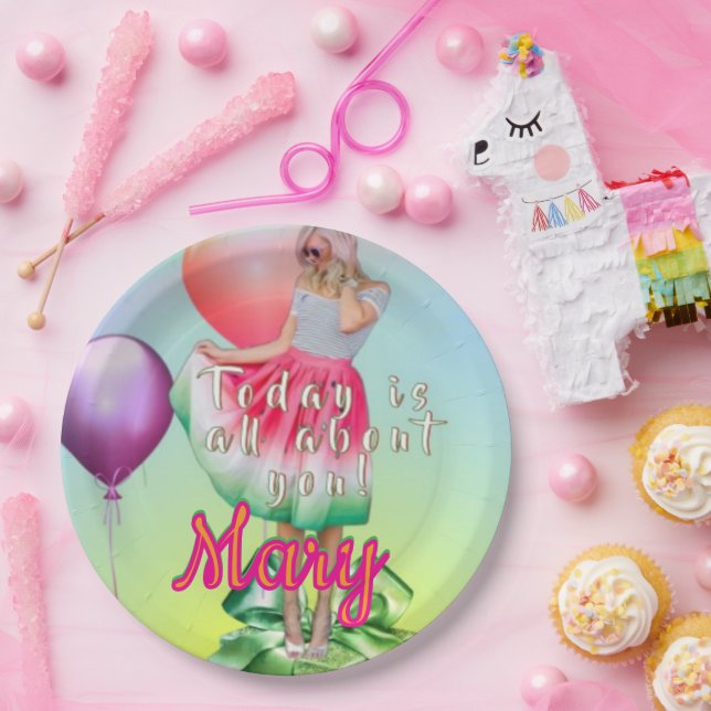 Birthday Girl  Paper Plate (Party)