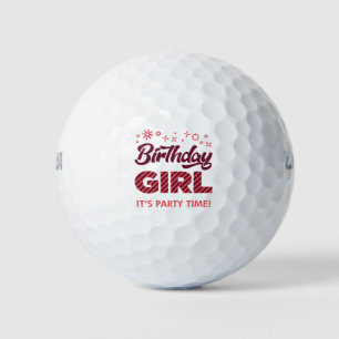 Birthday Girl Party Princess Crown Girls Golf Balls