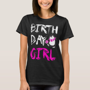 Birthday Girl Penguin Pink T-Shirt