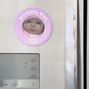 Birthday Girl Photo Winter Onederland Magnet