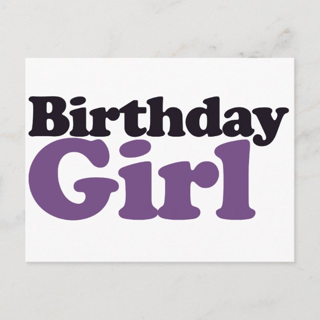 Birthday Girl Postcard (Front)