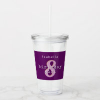 Birthday Girl Purple Personalised Name Age