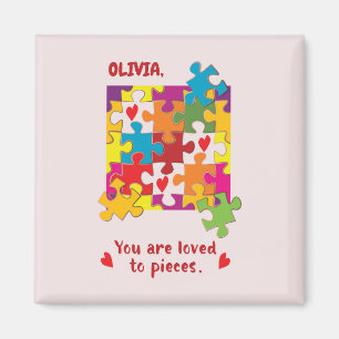 Birthday Girl Puzzle Love to Pieces Magnet