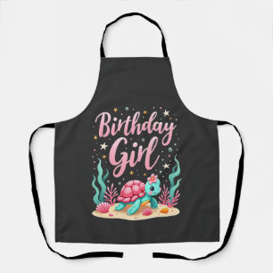 Birthday Girl Sea Turtle Theme Birthday Party Ocea Apron