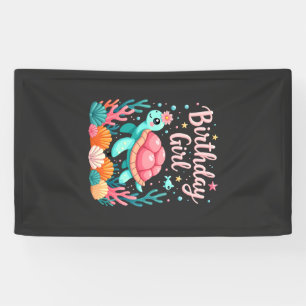 Birthday Girl Sea Turtle Theme Birthday Party Ocea Banner