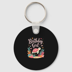 Birthday Girl Sea Turtle Theme Birthday Party Ocea Key Ring