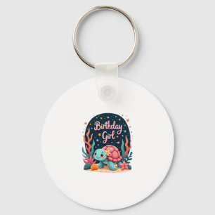 Birthday Girl Sea Turtle Theme Birthday Party Ocea Key Ring