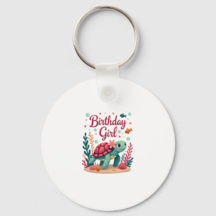 Birthday Girl Sea Turtle Theme Birthday Party Ocea Key Ring