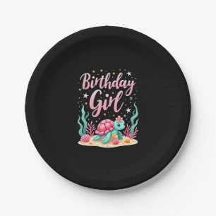 Birthday Girl Sea Turtle Theme Birthday Party Ocea Paper Plate